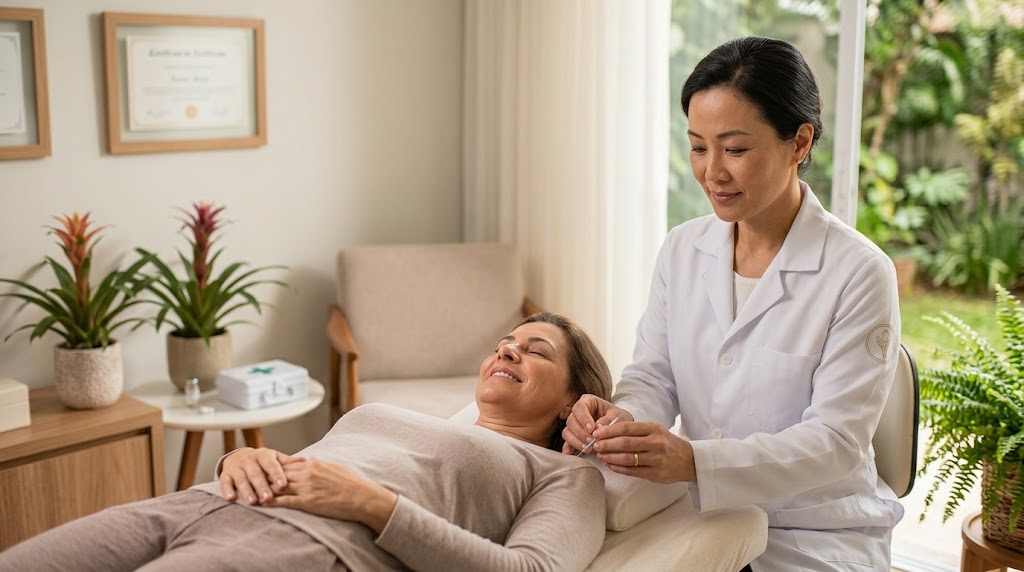 Aplicação de Terapia Neural pela Dra. Patricia Wong em Alphaville
